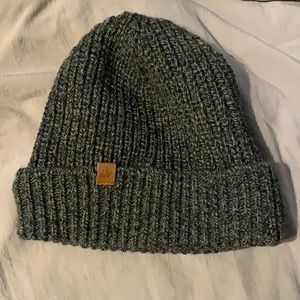 Gray knit beanie
